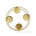  Golden Wire Candle Holder Wreath Supplier